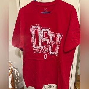 Ohio State University, red short sleeve T-shirt, size XL
